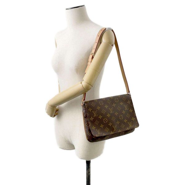 9686076 04 Louis Vuitton Musette Tango Shoulder Bag Monogram Brown