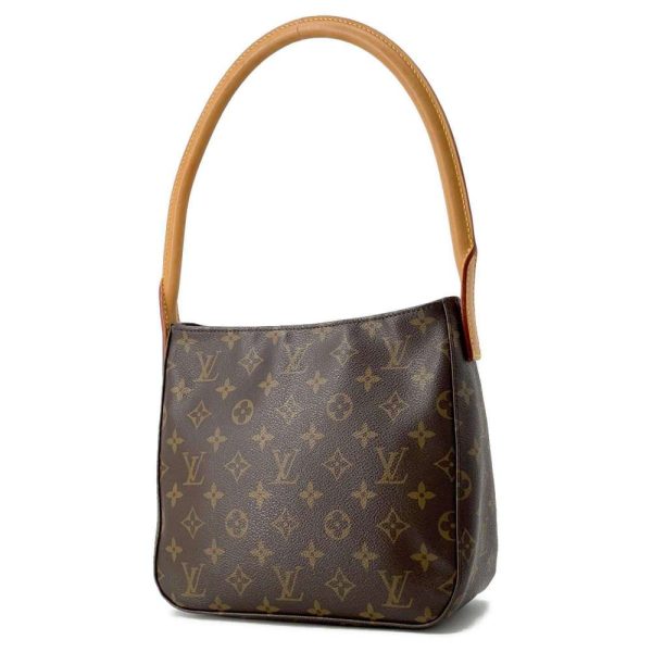 9686083 02 Louis Vuitton Looping MM Shoulder Bag Monogram Brown