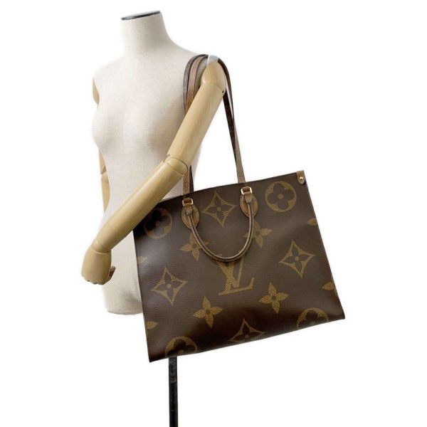 9686106 05 Louis Vuitton On the Go GM Tote Bag Monogram Reverse Brown