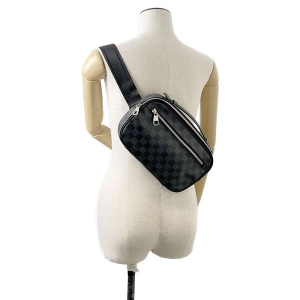 9686458 04 Louis Vuitton Umbrella Body Bag Damier Graphite Black