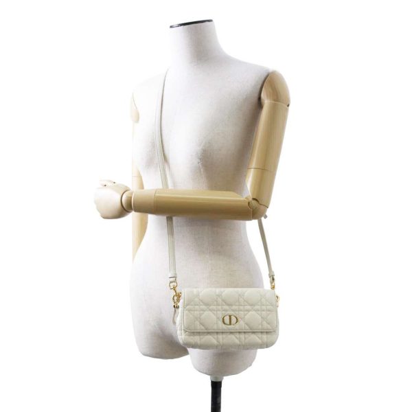 9686670 04 Christian Dior Caro Canage Shoulder Bag White