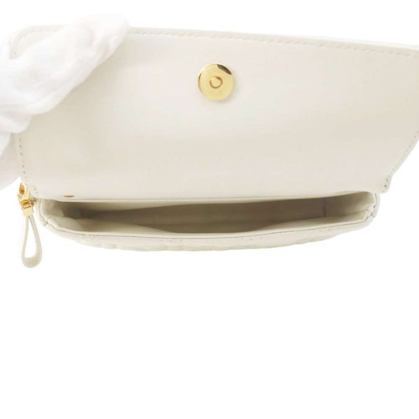 9686670 07 Christian Dior Caro Canage Shoulder Bag White