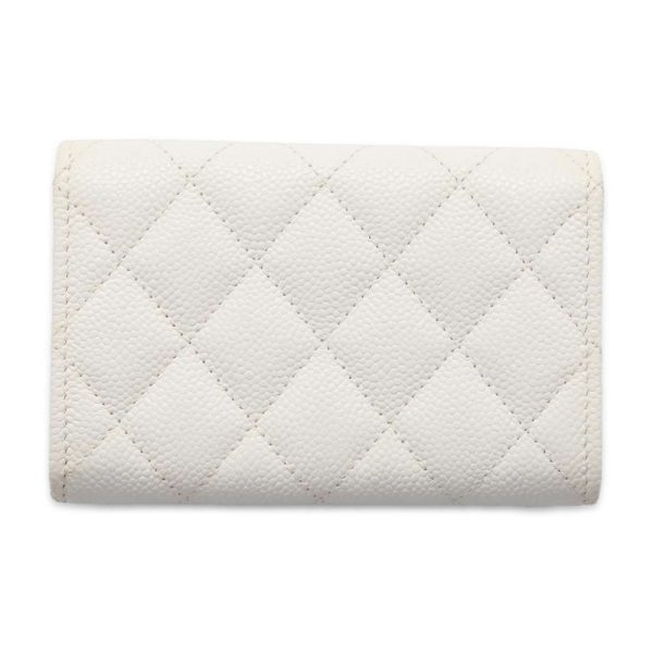 9686793 03 CHANEL Matelasse Chain Motif Coco Mark Caviar Skin Card Case