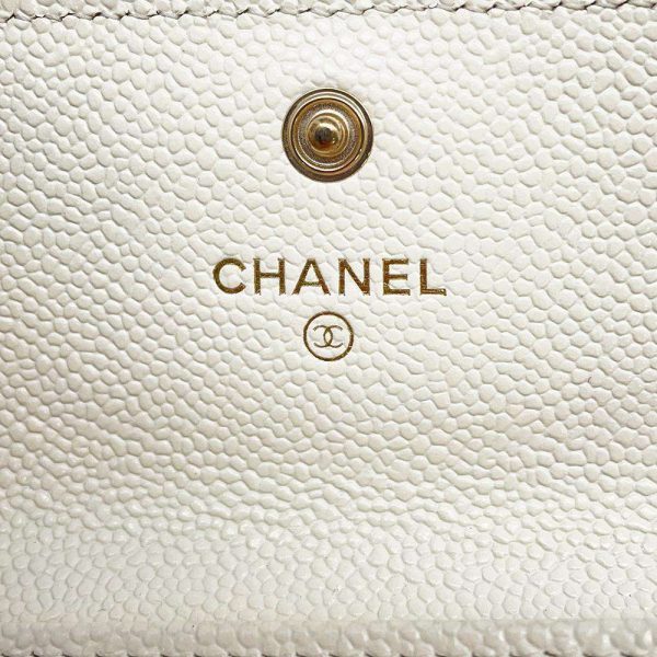 9686793 08 CHANEL Matelasse Chain Motif Coco Mark Caviar Skin Card Case