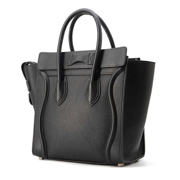 9687035 02 Celine Luggage Shopper Micro Handbag Black