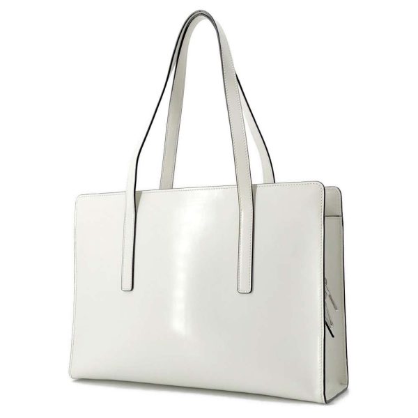 9687073 02 Prada Re Edition 1995 Medium Brushed Tote Bag White