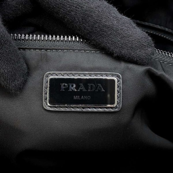 9687080 10 Prada Nylon Tote Bag Black