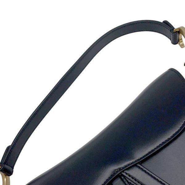 9687141 15 Christian Dior Saddle Handbag Black