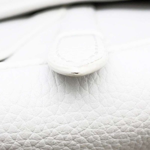 9687172 09 Christian Dior Saddle Body Bag White