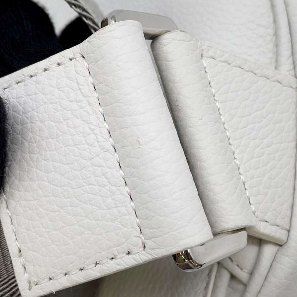 9687172 12 Christian Dior Saddle Body Bag White