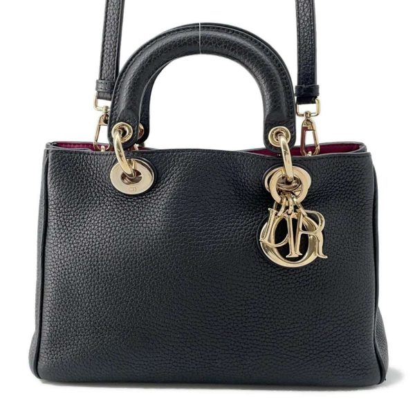 9687417 01 Christian Dior Diorissimo 2way Handbag Black