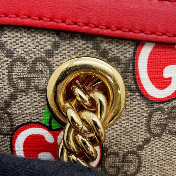 9687530 09 Gucci Chain Shoulder Bag GG Supreme GG Apple Small