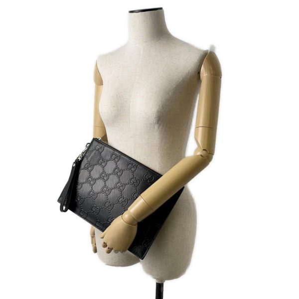 9687547 04 Gucci GG Clutch Bag Black