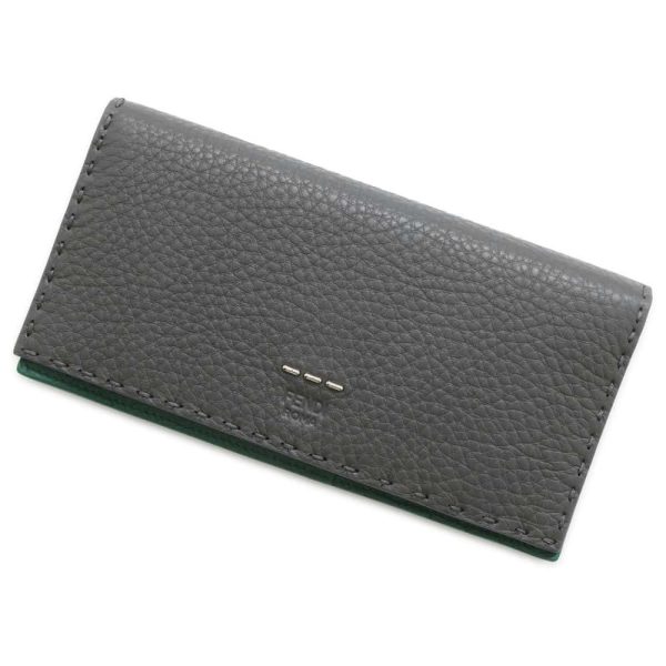 9687639 01 Fendi Selleria Continental Wallet Bicolor Calf Leather