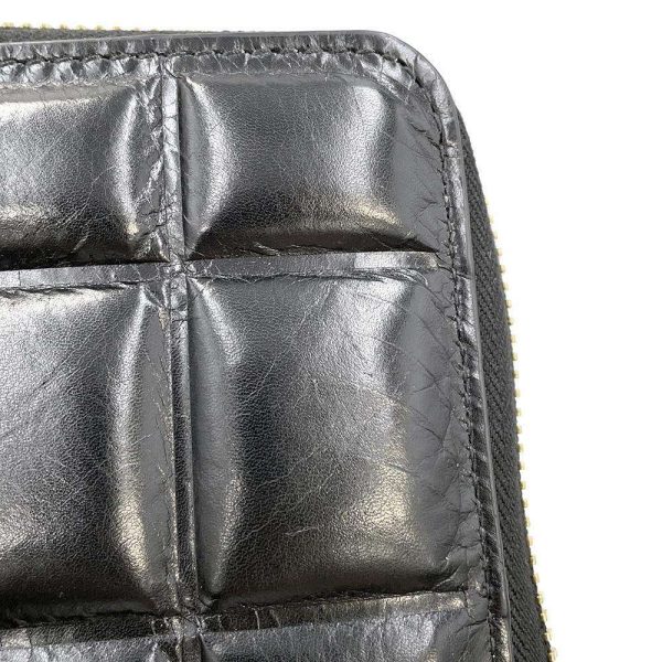 9687646 05 Bottega Veneta Padded Paper Long Wallet Black