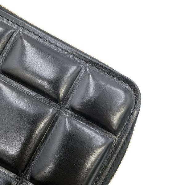 9687646 06 Bottega Veneta Padded Paper Long Wallet Black