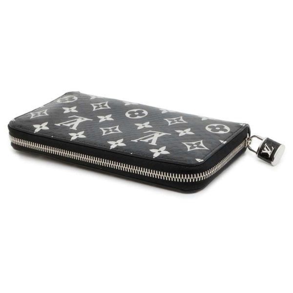 9687714 02 Louis Vuitton Zippy Wallet Long Wallet Python Leather Black