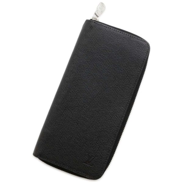 9687721 01 Louis Vuitton Zippy Wallet Vertical Long Wallet Taiga Black