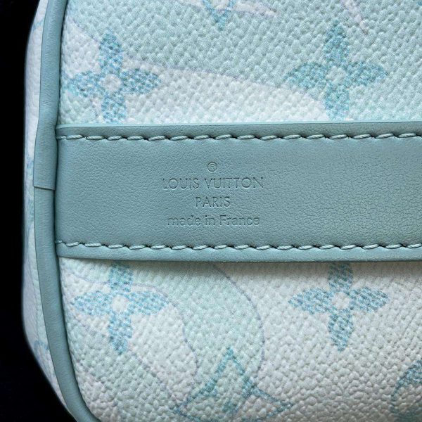 9688155 13 Louis Vuitton Keepall Bandouliere 25 Handbag Monogram Aqua Garden