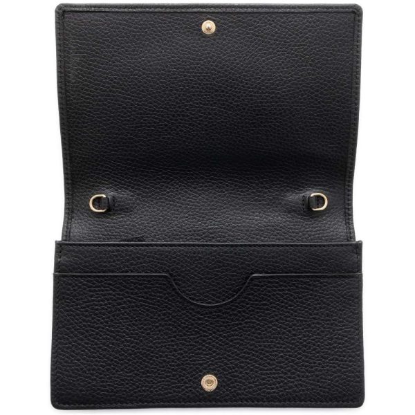 9691049 05 Gucci Interlocking G Soho Chain Wallet Black