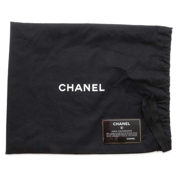 9691056 16 Chanel Chain Shoulder Bag Camellia Lambskin Black