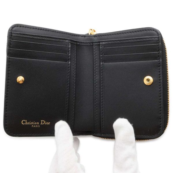 9692466 04 Christian Dior Caro Cannage Wallet Black