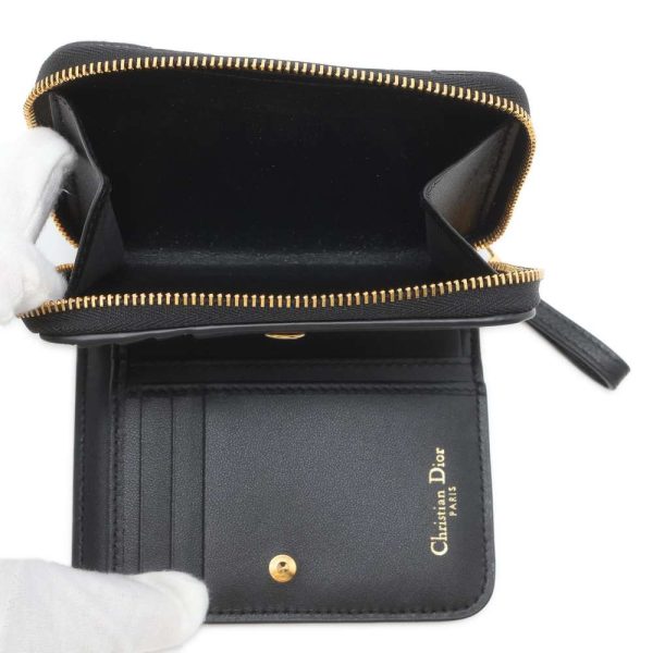 9692466 06 Christian Dior Caro Cannage Wallet Black