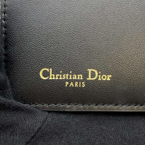 9692466 09 Christian Dior Caro Cannage Wallet Black