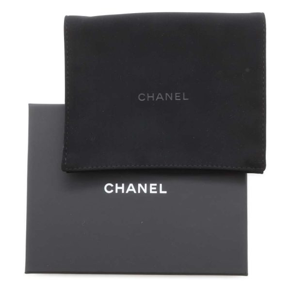 9692992 06 CHANEL Coco Mark Matelasse Caviar Skin Coin Case Black