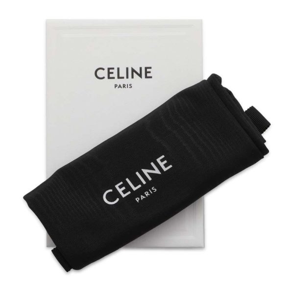 9694743 13 Celine Triomphe Small Flap Wallet Black