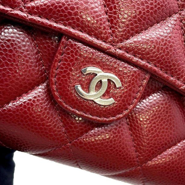 9695467 15 CHANEL Chain Wallet Cocomark Matelasse Caviar Skin