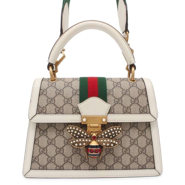 9701854 01 Gucci Queen Margaret GG Supreme Handbag Beige