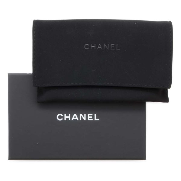 9702714 06 CHANEL Matelasse Coin Case Caviar Skin Black