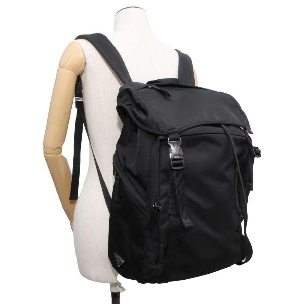 9703117 04 Prada Nylon Backpack Rucksack Black