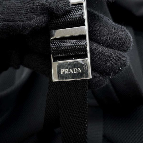 9703117 12 Prada Nylon Backpack Rucksack Black