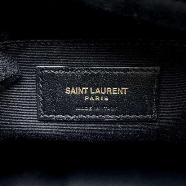 9704671 13 Saint Laurent Paris Monogram Lou Camera Bag Fringe Black