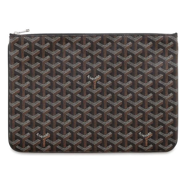 9706828 01 Goyard Sena MM Clutch Bag Black