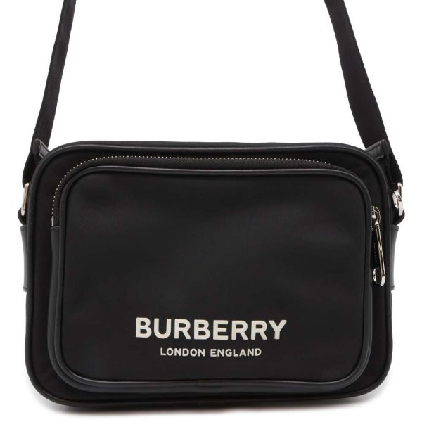 9707603 01 Burberry Nylon Shoulder Bag Black