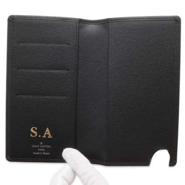 9708099 04 Louis Vuitton Agenda Posh Notebook Cover Epi Black