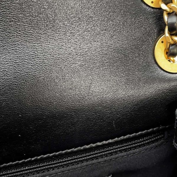 9710511 07 CHANEL Matelasse 2way Chain Shoulder Bag Lambskin Black