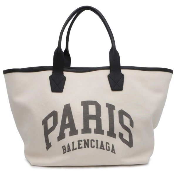 9710801 01 Balenciaga Cities Paris Jumbo Large Tote Bag Black White