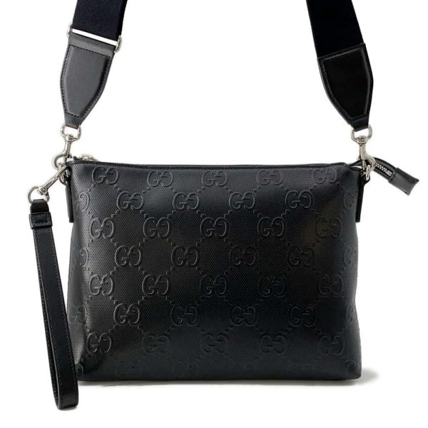 9714694 01 Gucci GG Medium Shoulder Bag Black