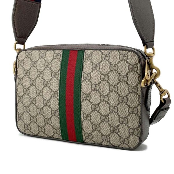 9714700 02 Gucci Ophidia GG Supreme Shoulder Bag Beige