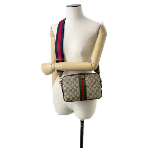 9714700 05 Gucci Ophidia GG Supreme Shoulder Bag Beige