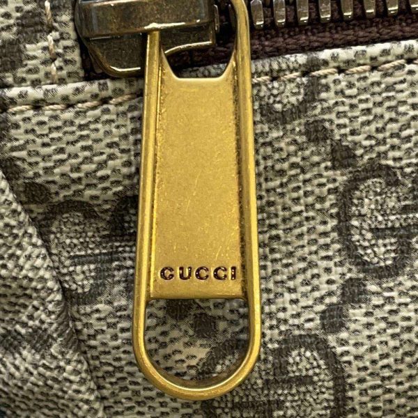 9715950 08 Gucci Skateboard Web GG Supreme Backpack Beige