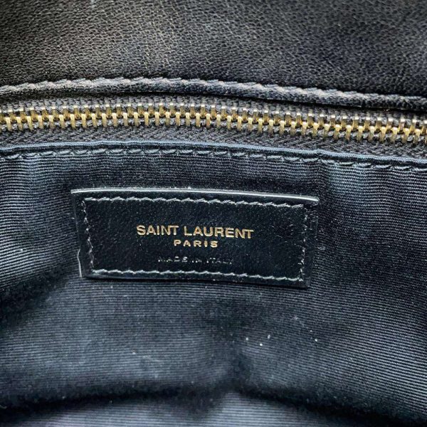 9715974 13 Saint Laurent Paris Puffer Chain Shoulder Bag Black