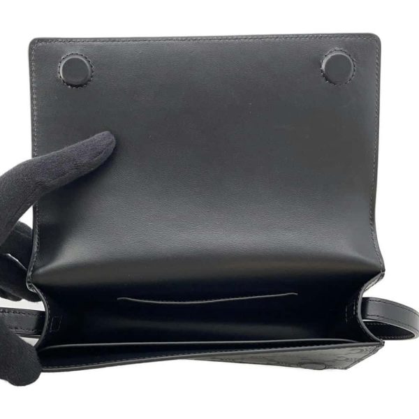 9716025 05 Celine Triomphe Horizontal Sleeve Bag Black