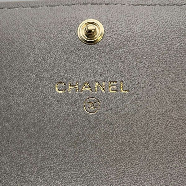 9716063 11 Chanel Chain Wallet Mini 19 Flap Matelasse Lambskin Black