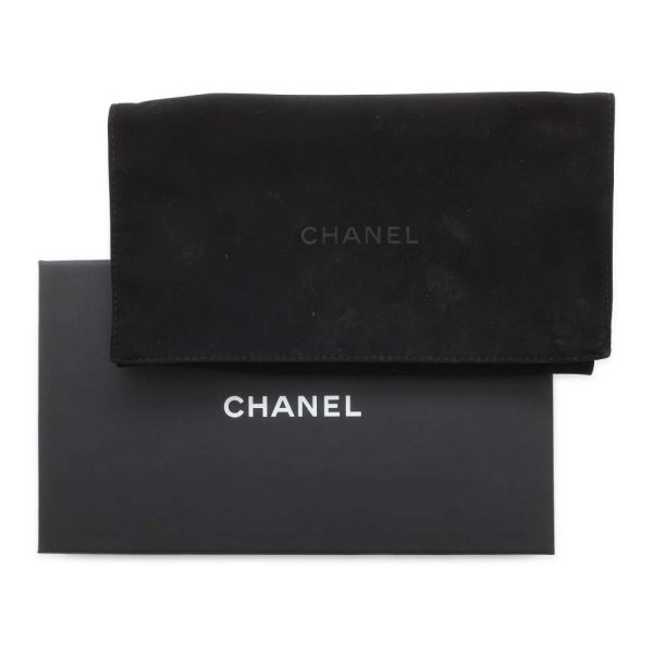 9717794 14 Chanel Icon Charm Long Wallet Matelasse Lambskin Black