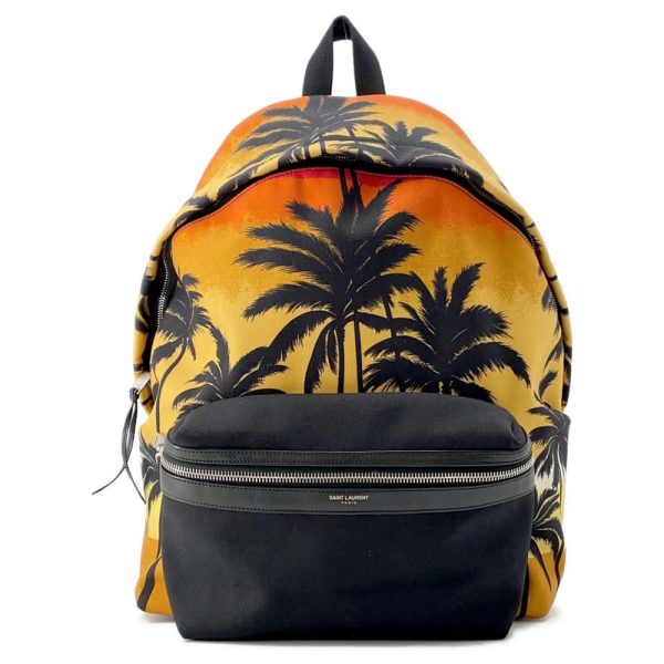 9720060 01 Saint Laurent Paris Sunset Palm Tree Backpack